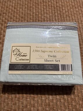 Home Collection Twin Sheet Set in Light Blue
